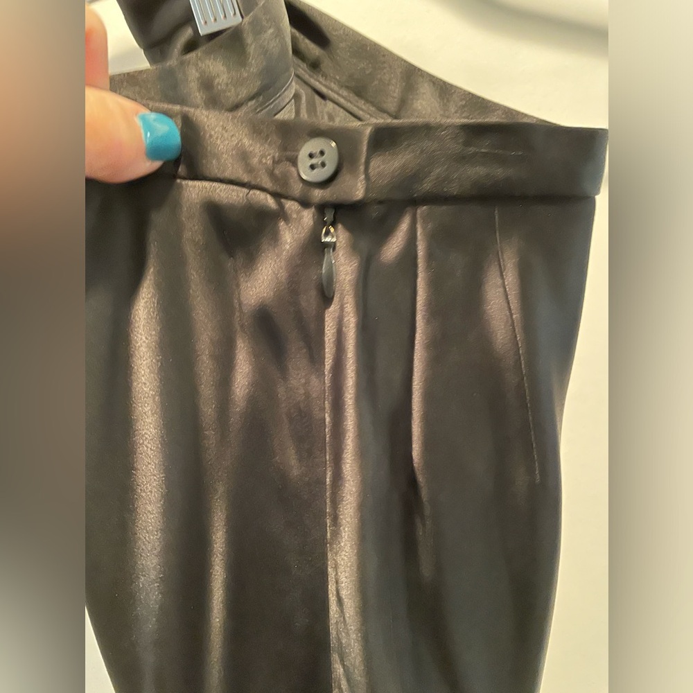 Ann Taylor Black Satin Maxi Skirt - Picture 4 of 15